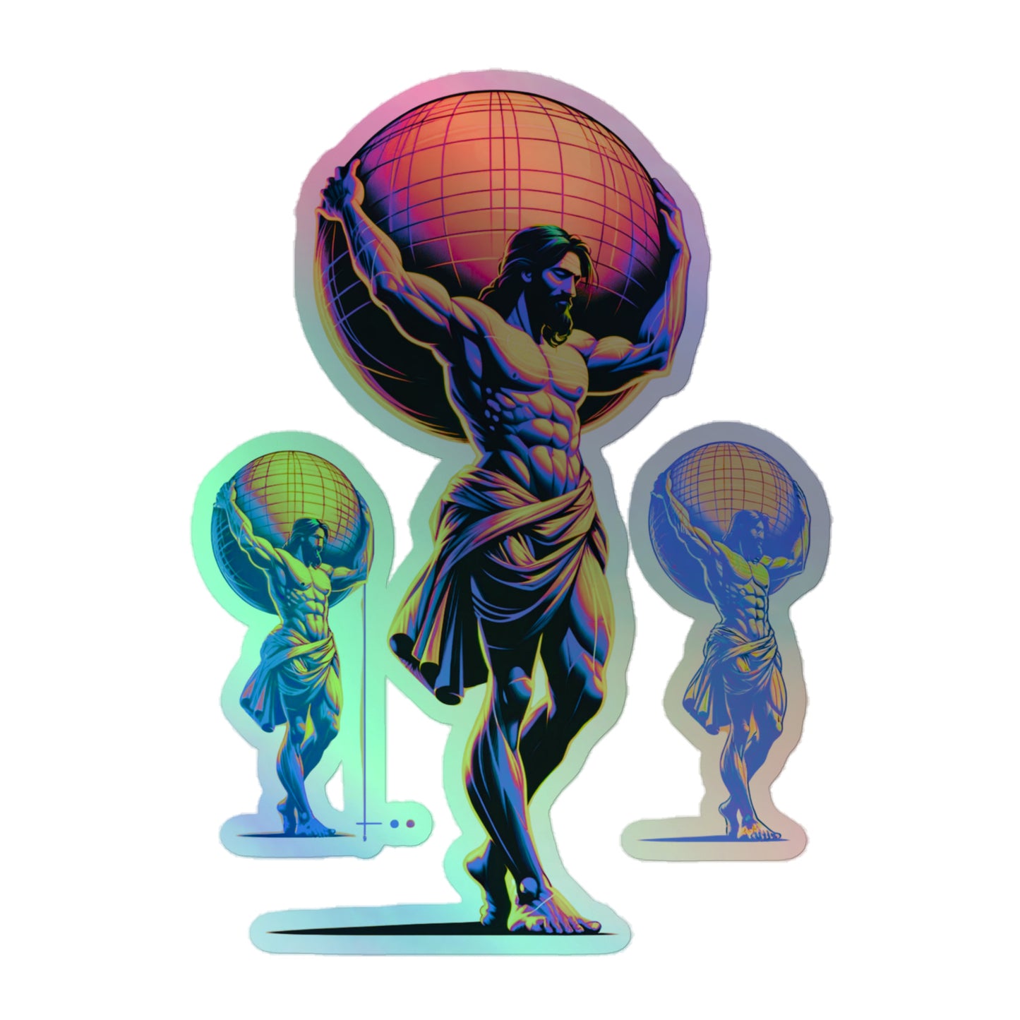 Hypertrophic Holographic stickers