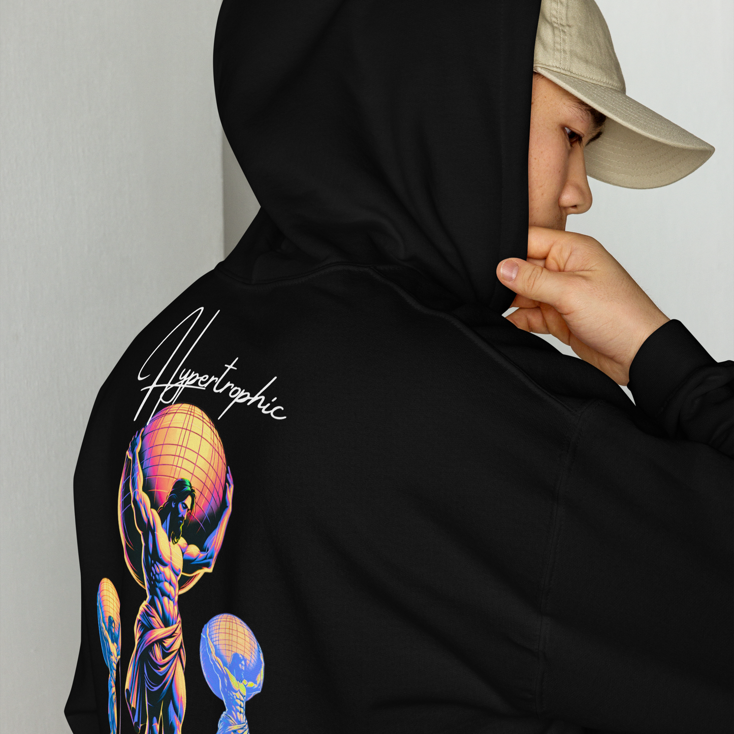 HH aroundtheglobe sleeve printed hoodie